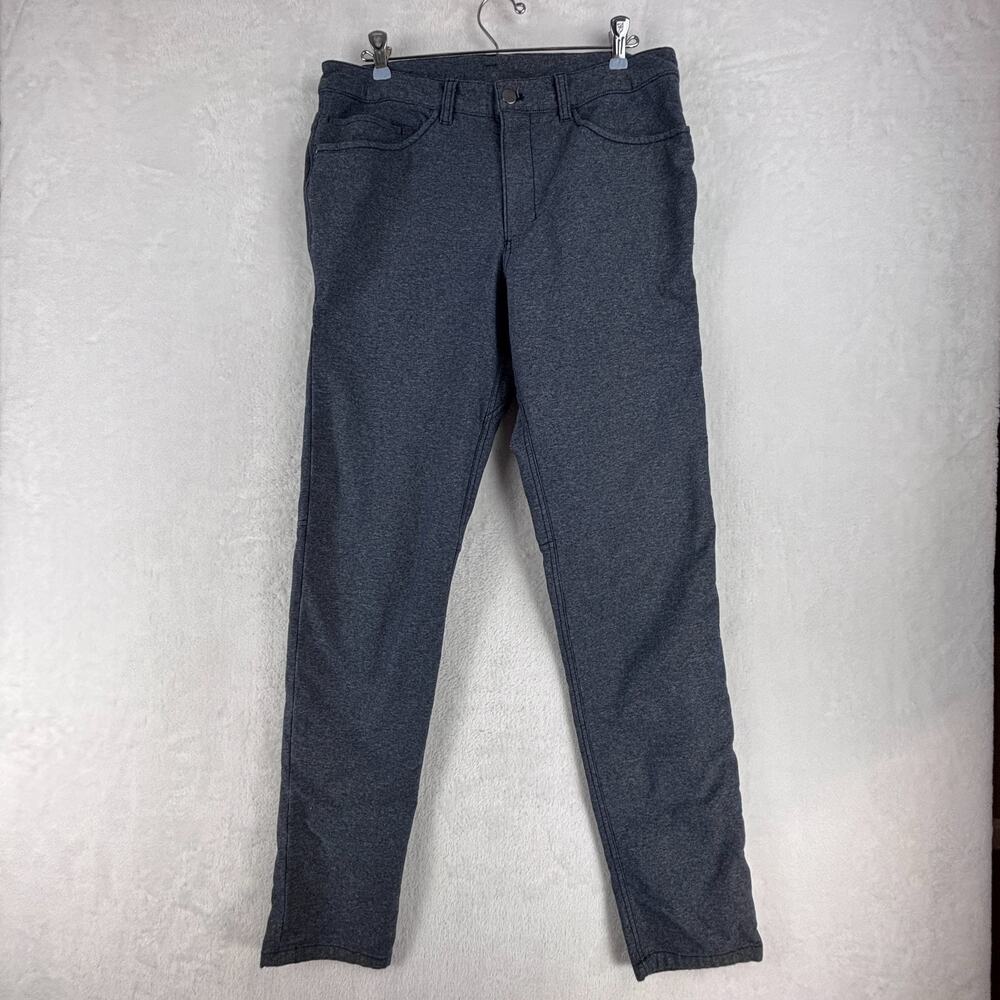 Lululemon Mens Size 32 ABC Pant Slim Tech Canvas 31.5 Blue M5609S